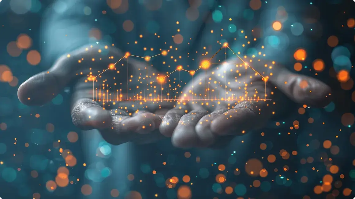 Image depicting graphic with lights.